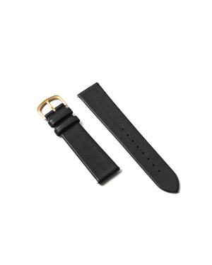 Premium Italain Leather Strap - Black