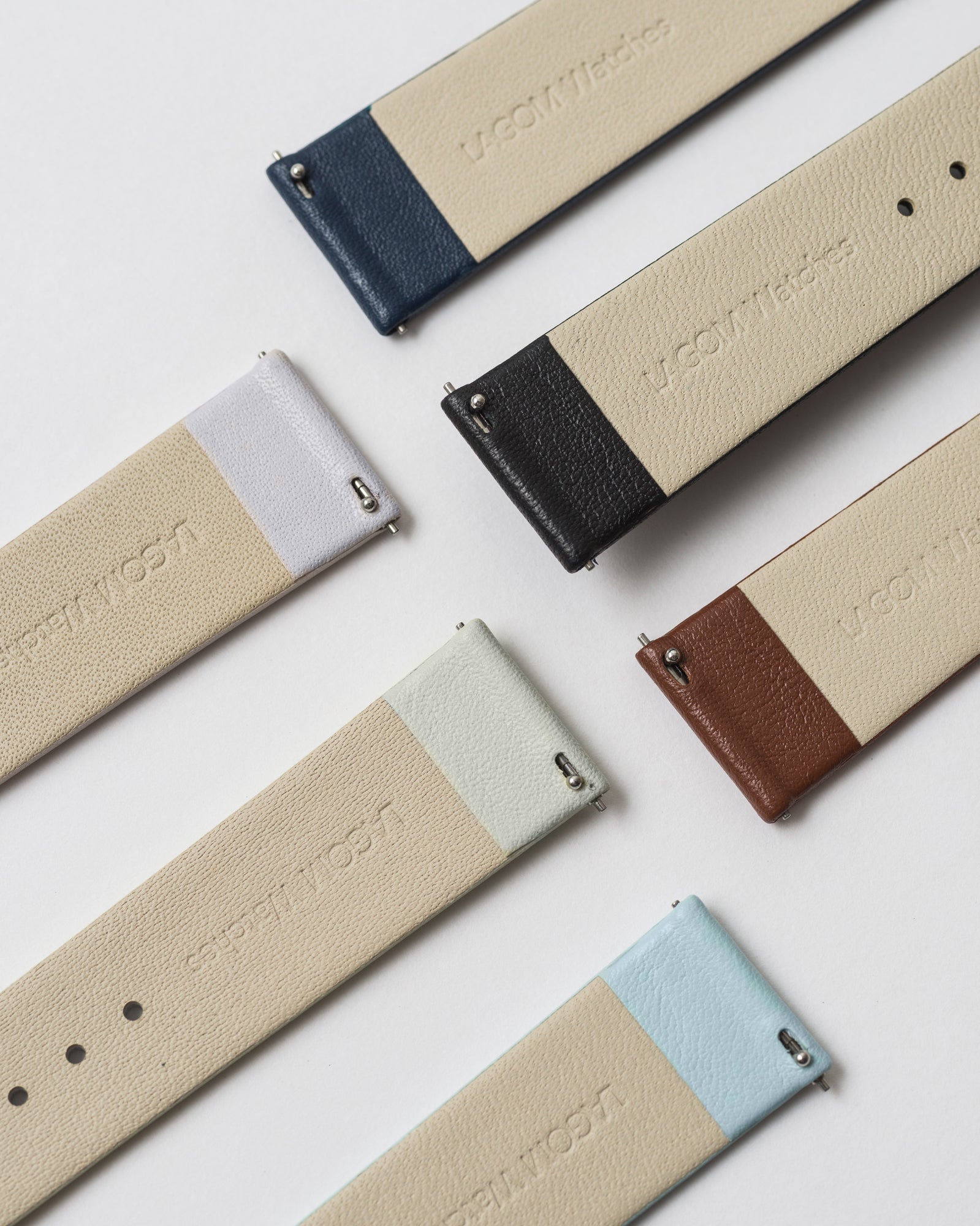 Premium Italian Leather Strap - Mint