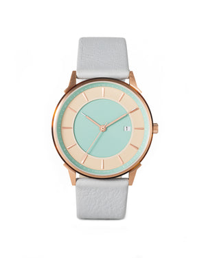 LW067-RoseGold.Beige/Turquoise.Grey