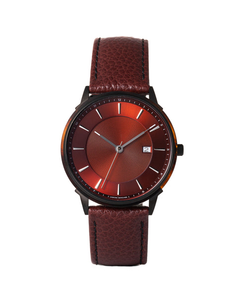 LW105-Black.MahoganyRed.BrownLizard – LAGOM Watches