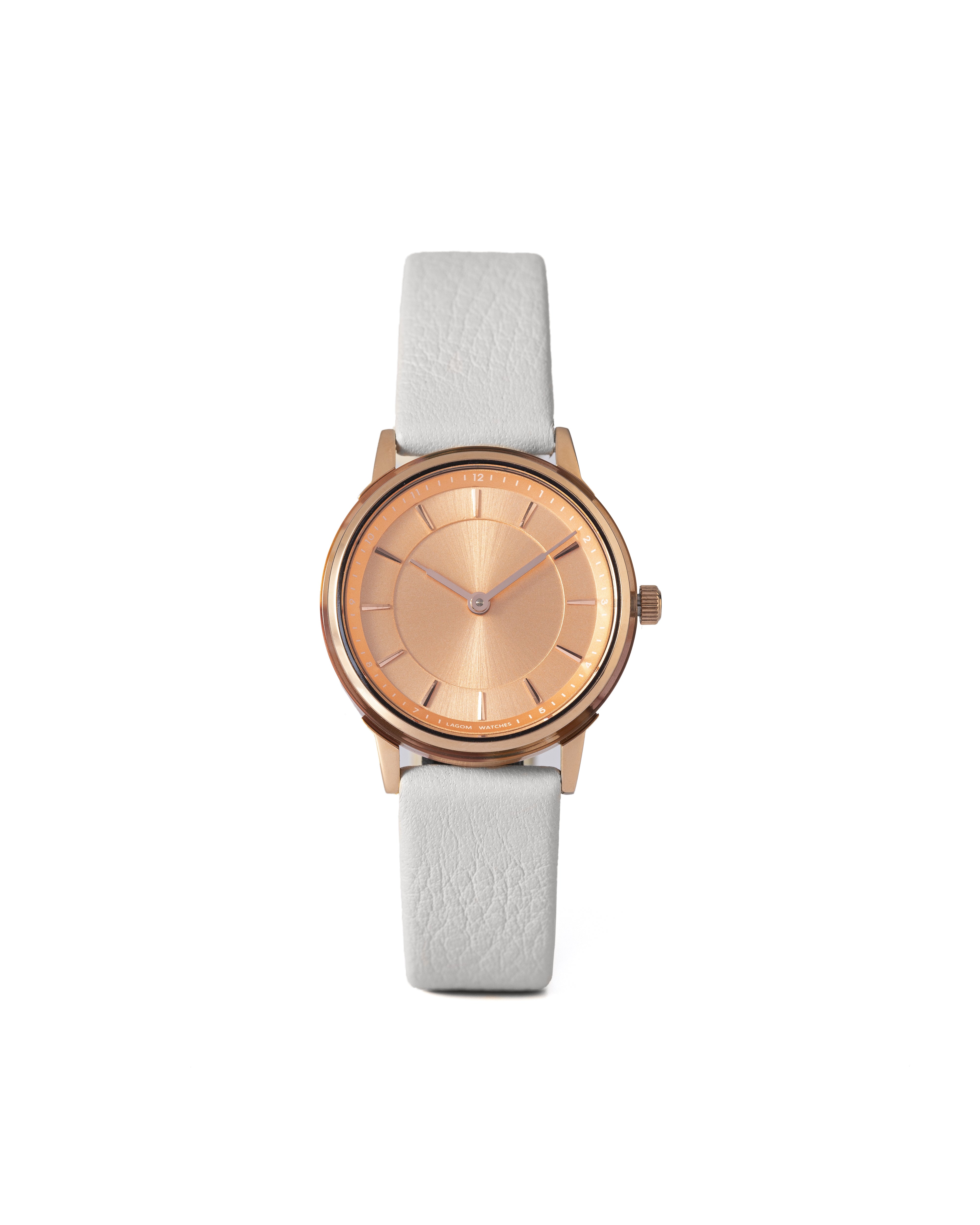 小物 BLANC B0021 ROSE GOLD/M.GRY Abstract Florals 30mm White & Rose Gold Mesh Watch | Olivia