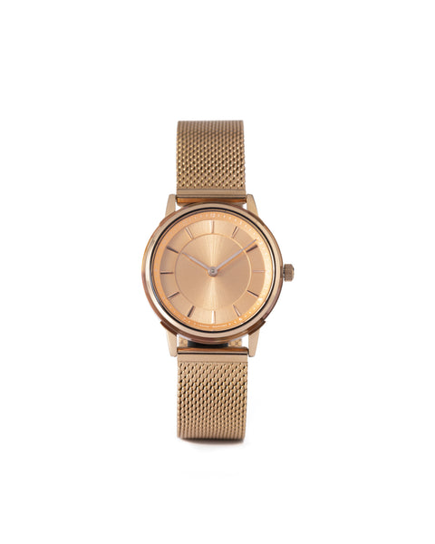 LW088 Petite-RoseGold.RoseGold.Mesh – LAGOM Watches