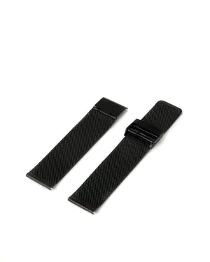 Premium Stainless Steel Mesh Strap - Black