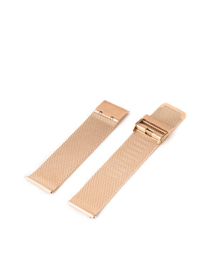 Premium Stainless Steel Mesh Strap - Rose Gold