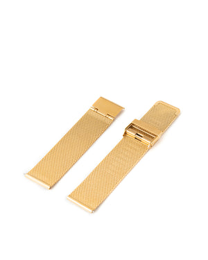 Premium Stainless Steel Mesh Strap - Gold