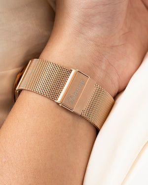 Premium Stainless Steel Mesh Strap - Rose Gold