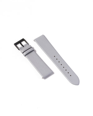 Premium Italain Leather Strap - Grey